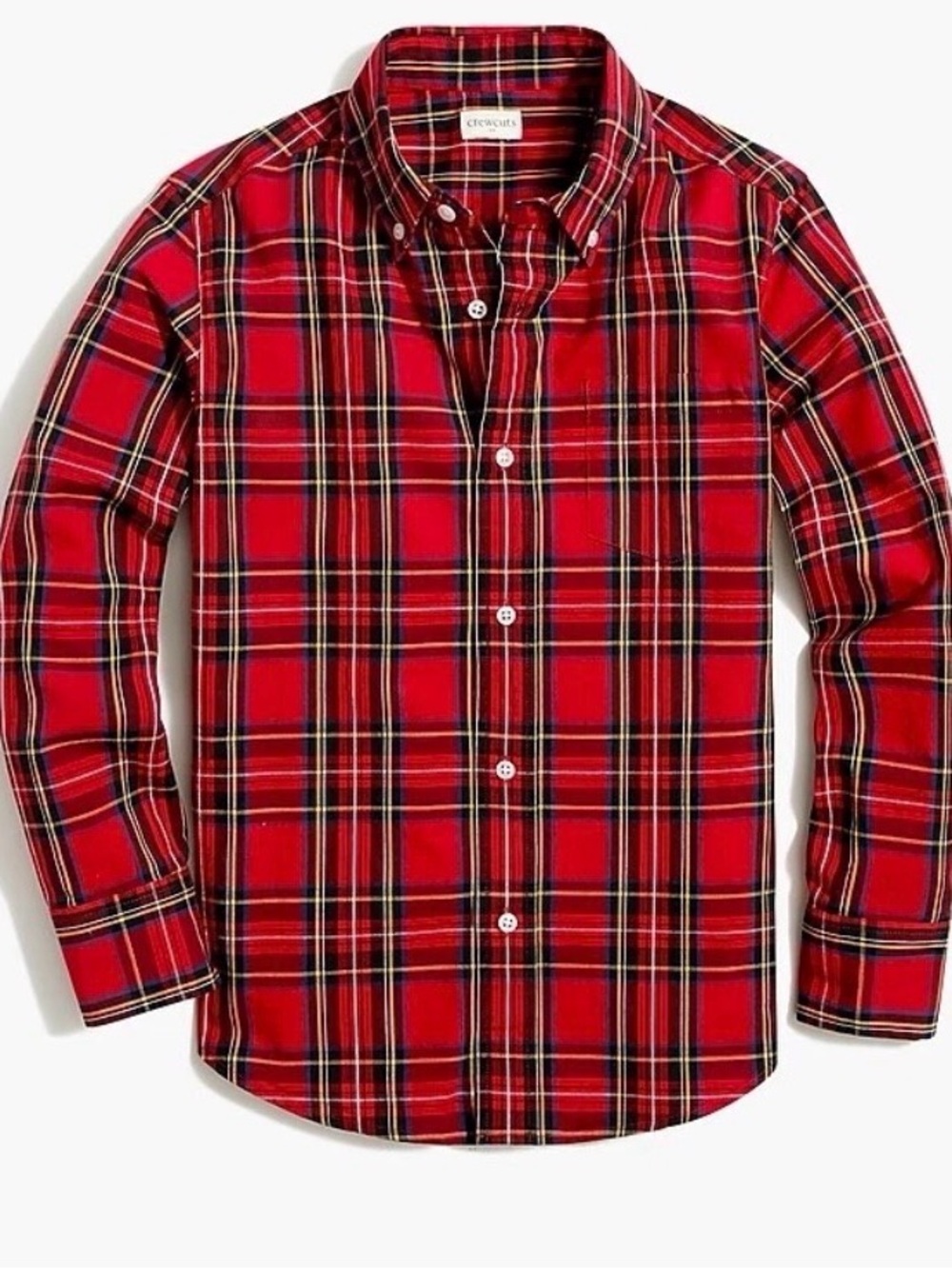 Crewcuts Red and Black Plaid Button-Down Shirt